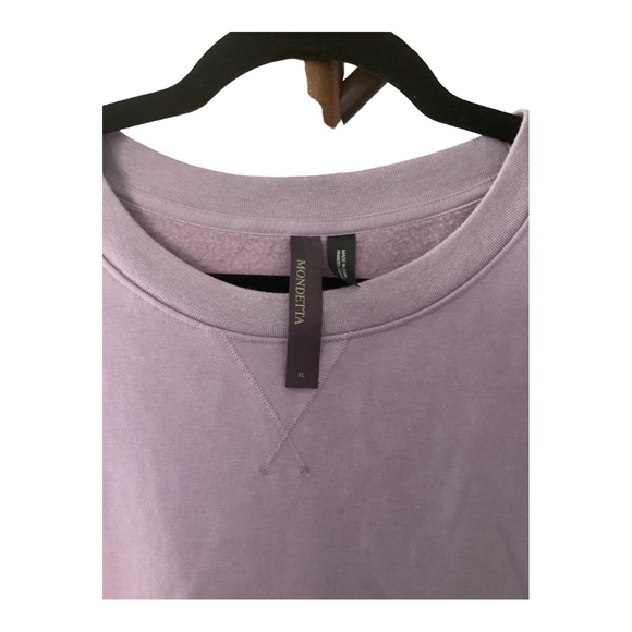 NWOT Mondetta Knit Fleece Purple Crewneck Size XL - Picture 5 of 5